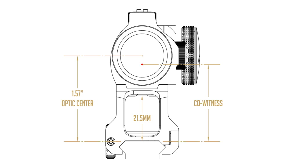 Scalarworks LEAP/01 Aimpoint Micro T-2 Mount, 1.57in, Black, SW0110