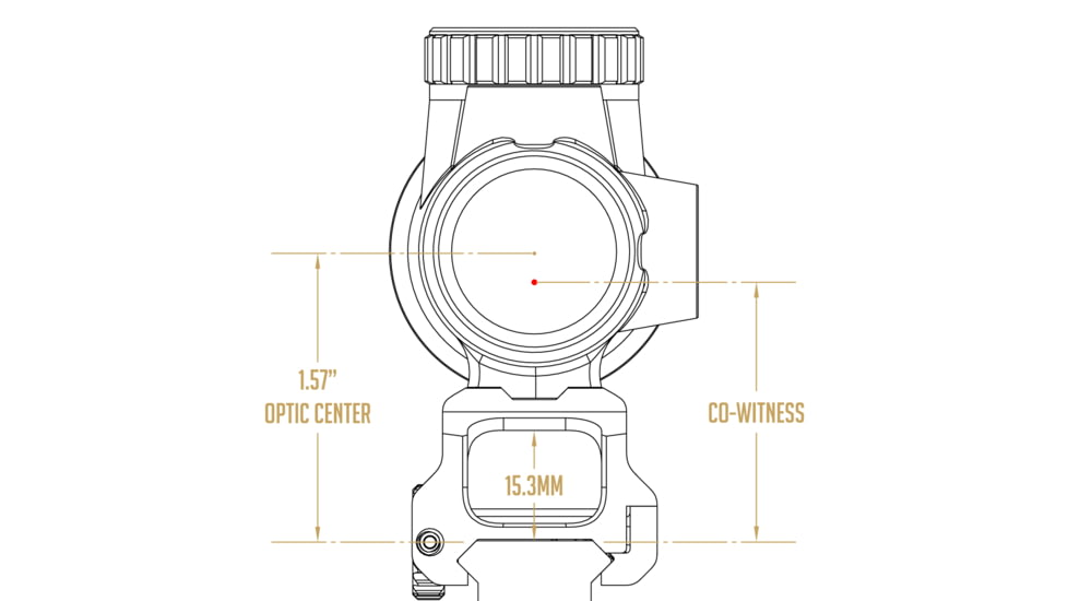 Scalarworks LEAP/05 Trijicon MRO Mount, 1.57in, Black, SW0510