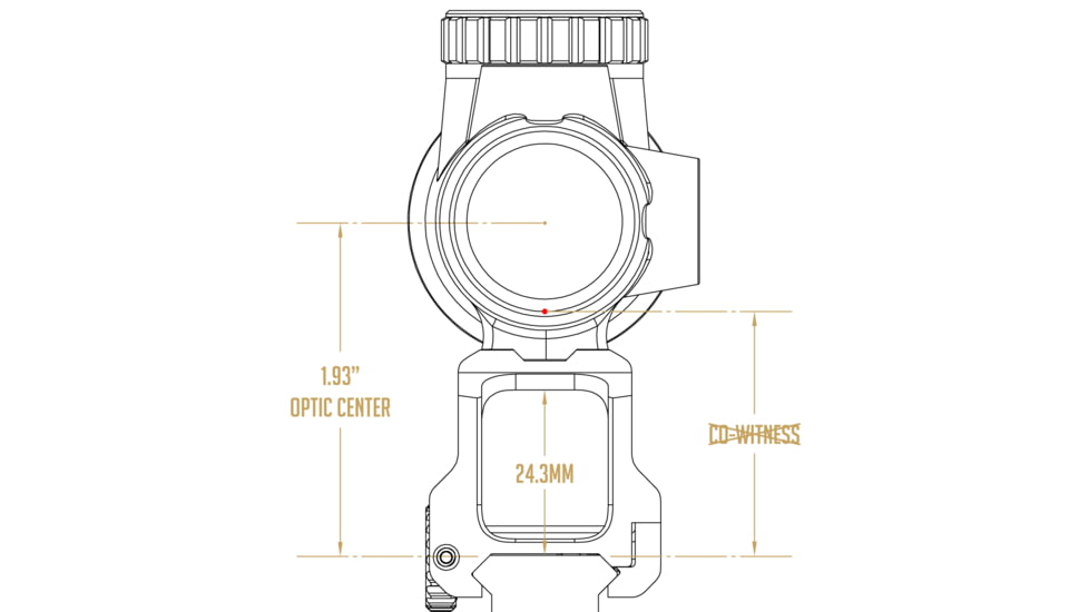Scalarworks LEAP/05 Trijicon MRO Mount, 1.93in, Black, SW0520