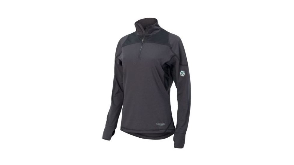 ScentLok Nexus Ladies Active Weight Long Sleeve Shirt, Black Heather, XS 81517-190-XS
