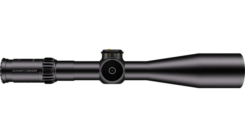 Schmidt &amp; Bender 5-25x56 PM II Rifle Scope, 34 mm Tube, First Focal Plane, GR2ID Reticle, 1cm ccw DT / ST, Black, 689-911-422-90-68