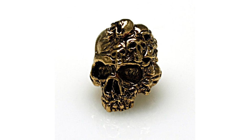 Schmuckatelli CO Mind Skull Bead, Antique 18k Gold Plated, SUMAG