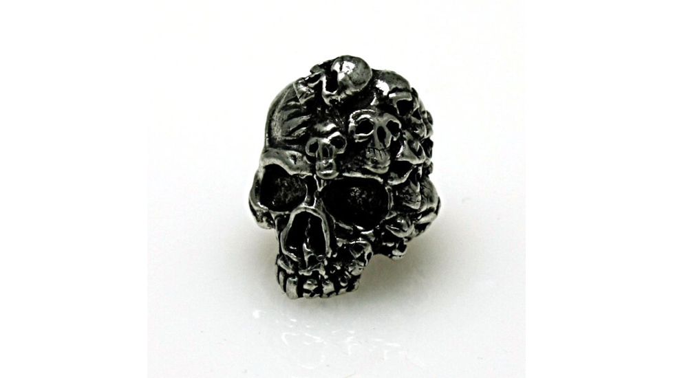 Schmuckatelli CO Mind Skull Bead, Pewter, SUMP