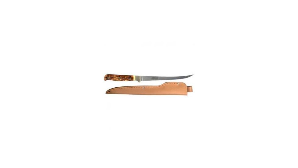 12&quot; Fillet Knife w/ Leather Sheath