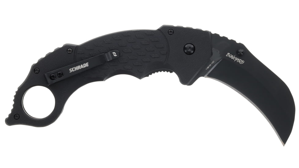 Schrade Boneyard Folding Knife, AUS-10 Steel, G10 Handle, 1182502