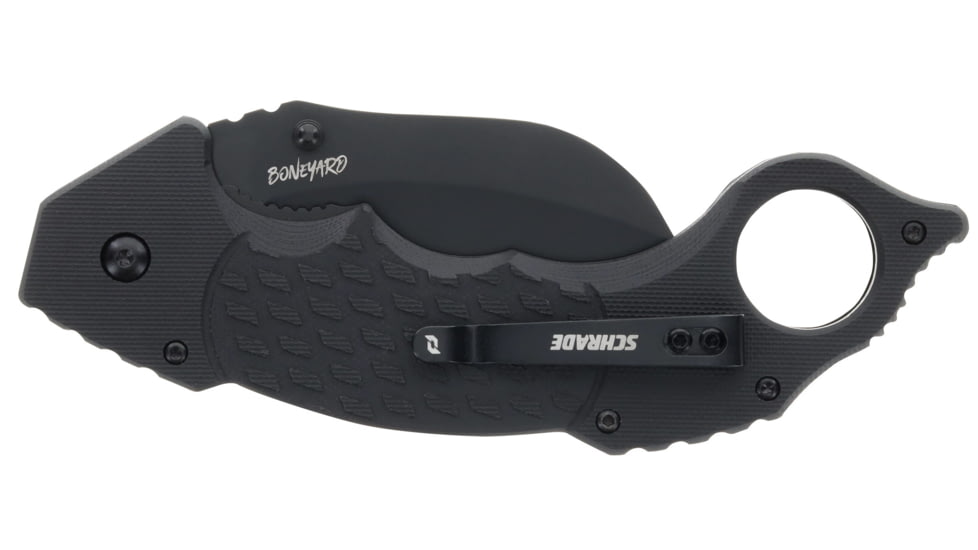 Schrade Boneyard Folding Knife, AUS-10 Steel, G10 Handle, 1182502