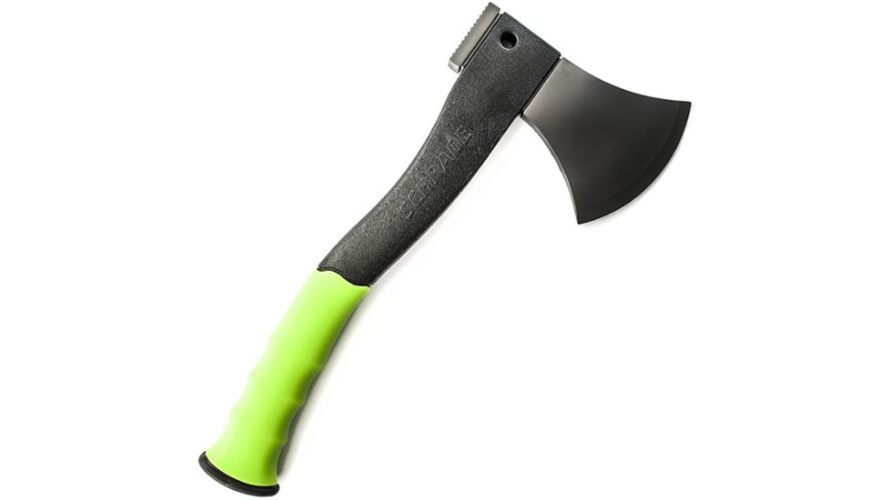 Schrade Extreme Survival Axe w/ Firestarter, Green Handle, SCAXE2G