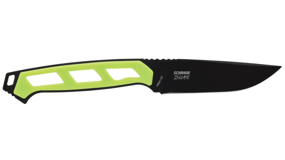Schrade Isolate Drop Point Fixed Blade Knife, AUS-10 Blade, TRP Handle, 1159304