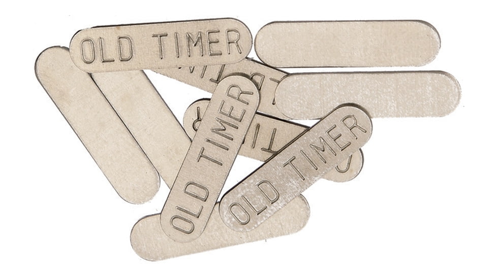 Schrade Old Timer Medium Shield, Old Timer, Pack Of 10, Nickel Silver Construction, S406