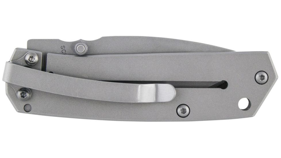 Schrade SCH303, 3.70 in, Stainless Steel Handle, Plain, SCH303M