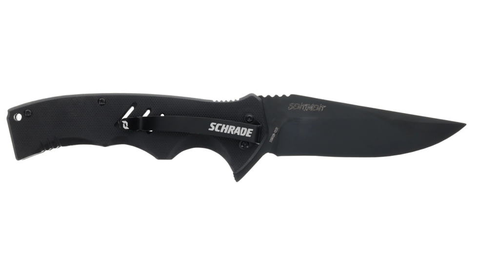 Schrade Sentiment Folding Knife, AUS-8 Steel Blade, G10 Handle, 1182624