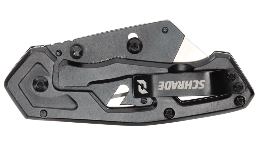 Schrade Tradesman Folding Knife, Stainless Steel Handle, 1159300