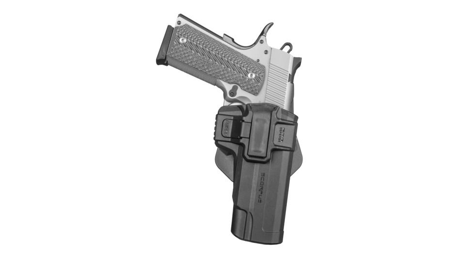 Scorpus M1 Paddle/Belt Level 1 Swivel Holster, 1911, Left Hand, Black, 3QG-HT-SH1SHL-SC-1911SLHB