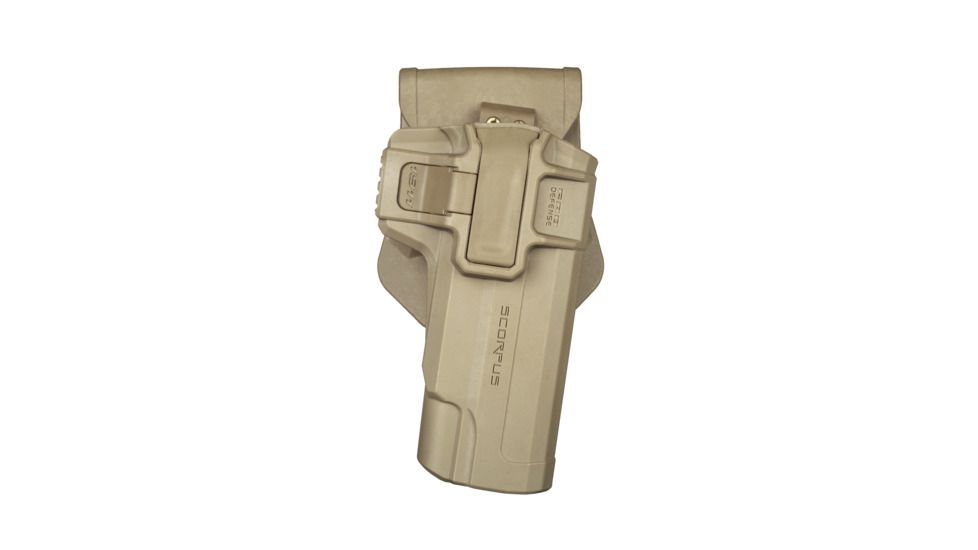 Scorpus M1 Paddle/Belt Level 1 Swivel Holster, 1911, Right Hand, Flat Dark Earth, 3QG-HT-SH1SHL-SC-1911ST