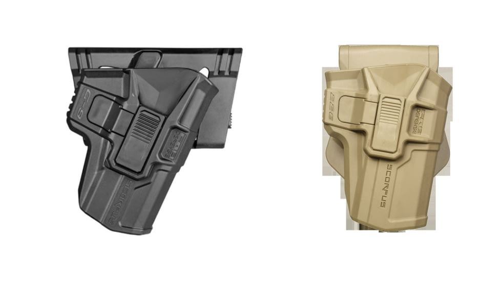 Scorpus M24 Belt Holster w/ Level 2 Retention, Black, Flat Dark Earth