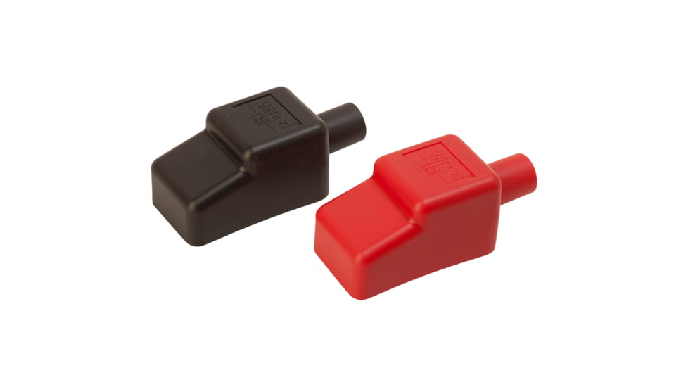 Sea-Dog Battery Terminal Covers - Red/Back - 1/2" 77584