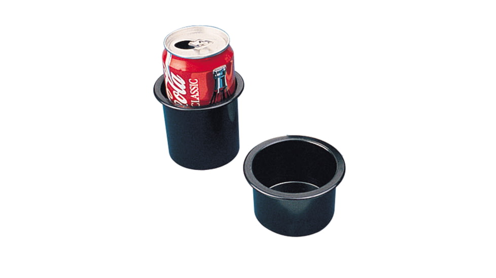 Sea-Dog Flush Mount Drink Holder - 3in Depth, Black, 588010