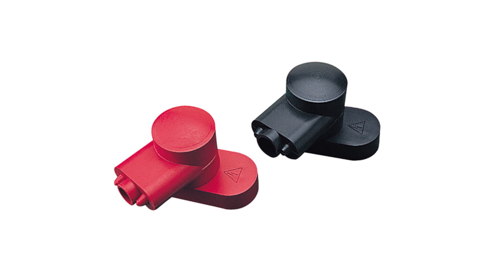 Sea-Dog Rotating Battery Terminal Covers - Red/Black - 1/2" 77586