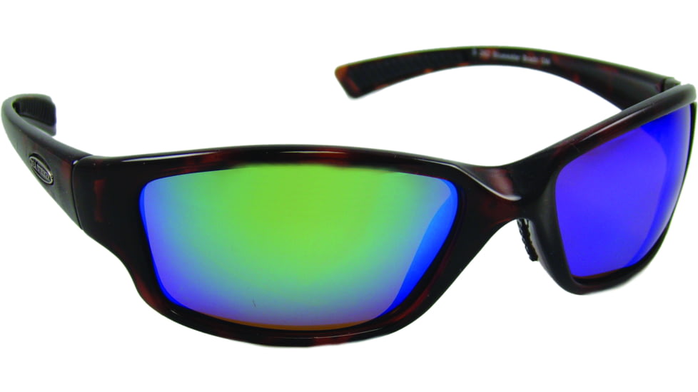 Sea Striker Bluewater Bandit Sunglasses Tort Frame/Green Mirror Lens, 262