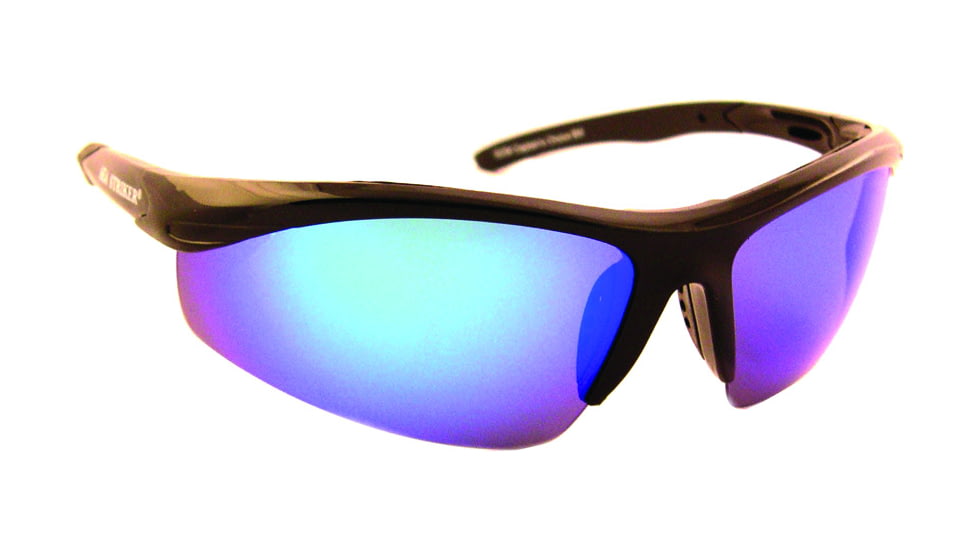 Sea Striker Captain's Choice Sunglasses Blk Frame/Blu Mirror Lens, 236