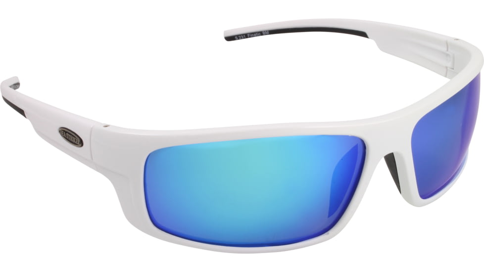 Sea Striker Finatic Sunglasses-White/Blue Mirror, 23101