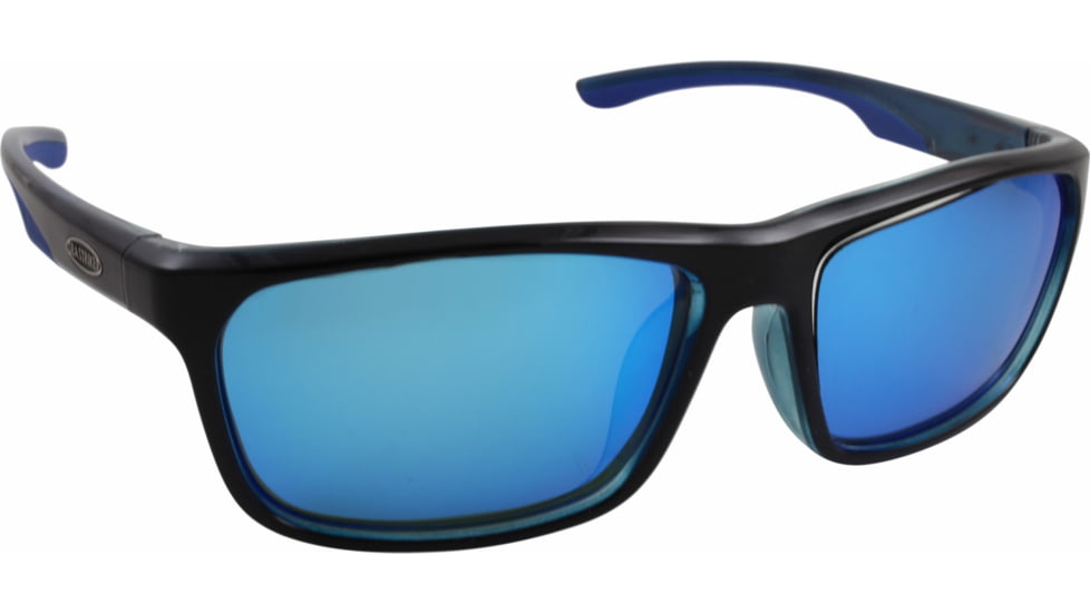 Sea Striker Keeper Sunglasses Black Frame/Blue Mirror Polarized Lenses, 242