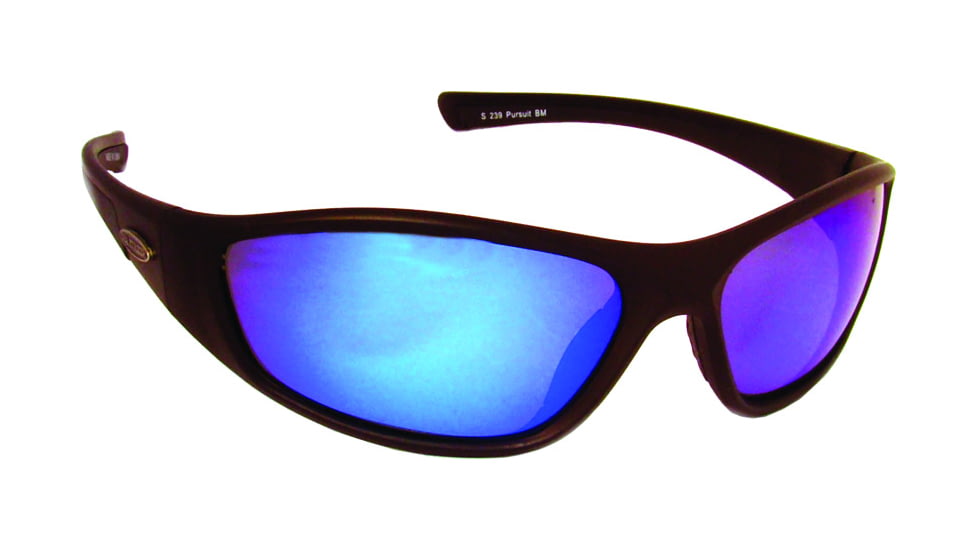 Sea Striker Pursuit Sunglasses Blk Frame/Blu Mirror Lens, 239