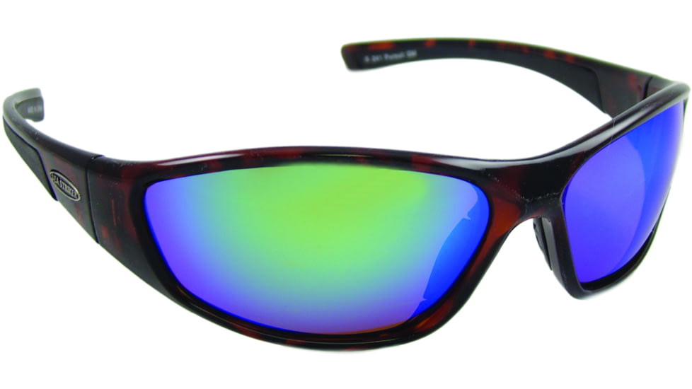 Sea Striker Pursuit Sunglasses Tort Frame/Green Mirror Lens, 241
