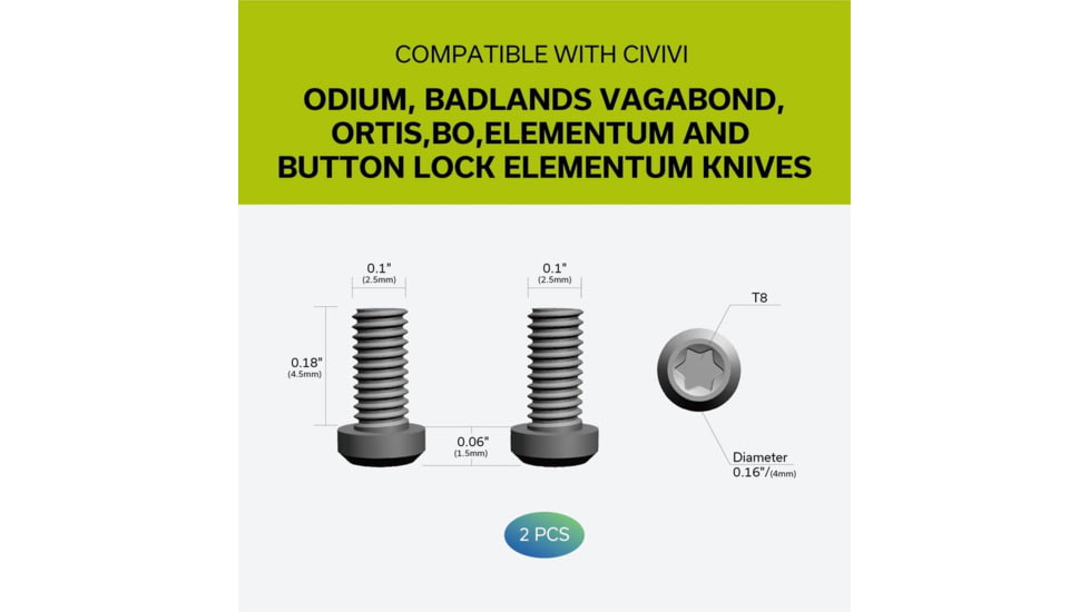 SENCUT Plain Titanium Clip - T001A