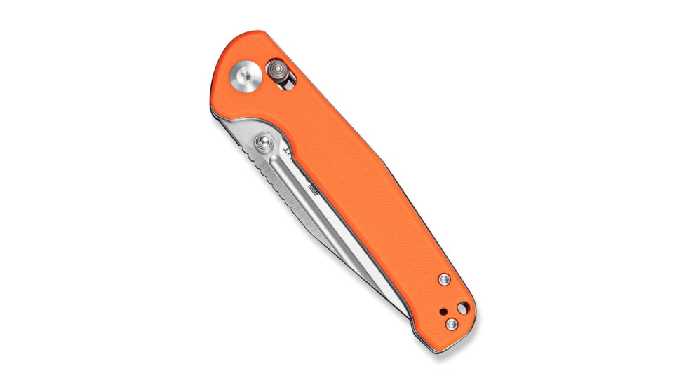SENCUT Glenspar Folding Knife, 3.45in, 9Cr18MoV, Clip Point Blade, G10 Orange Handle, S25046-1