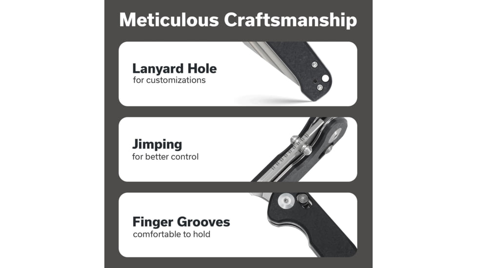 SENCUT Glenspar Thumb Stud &amp; Crossbar Lock Knife Black Shredded G10 Handle 3.45inch Stonewashed 9cr18mov Blade