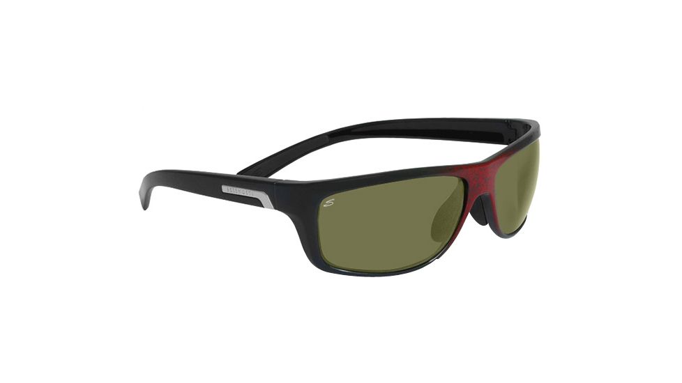 Serengeti Assisi Single Vision Rx Sunglasses Shiny Red Granite Frame 7613