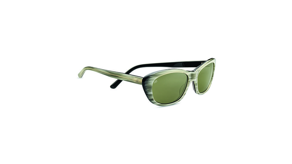 Serengeti Bagheria Single Vision Prescription Sunglasses, Creme Stripe Black Frame-7788SV