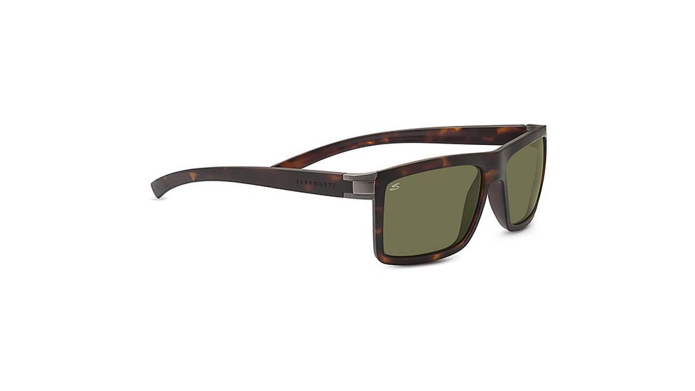 Serengeti Brera Single Vision Prescription Sunglasses, Satin Tortoise Frame-7929SV