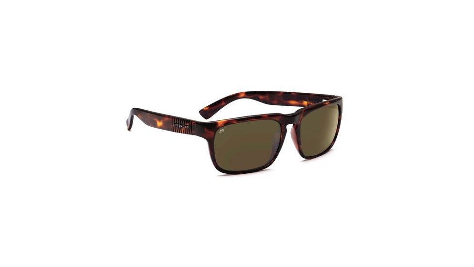 Serengeti Cortino Single Vision Rx Sunglasses - Dark Tortoise Frame 7457