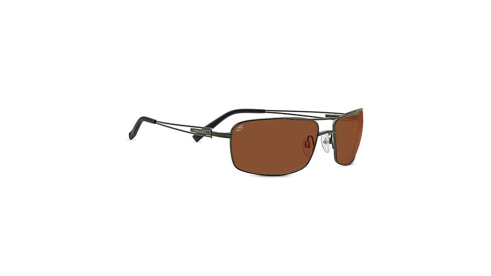 Serengeti Dante Progressive Prescription Sunglasses, Shiny Dark Gunmetal Frame-7888PR
