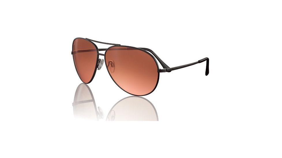 Serengeti Large Aviators w/ Matte Black frame - Progressive Rx Lenses 5222