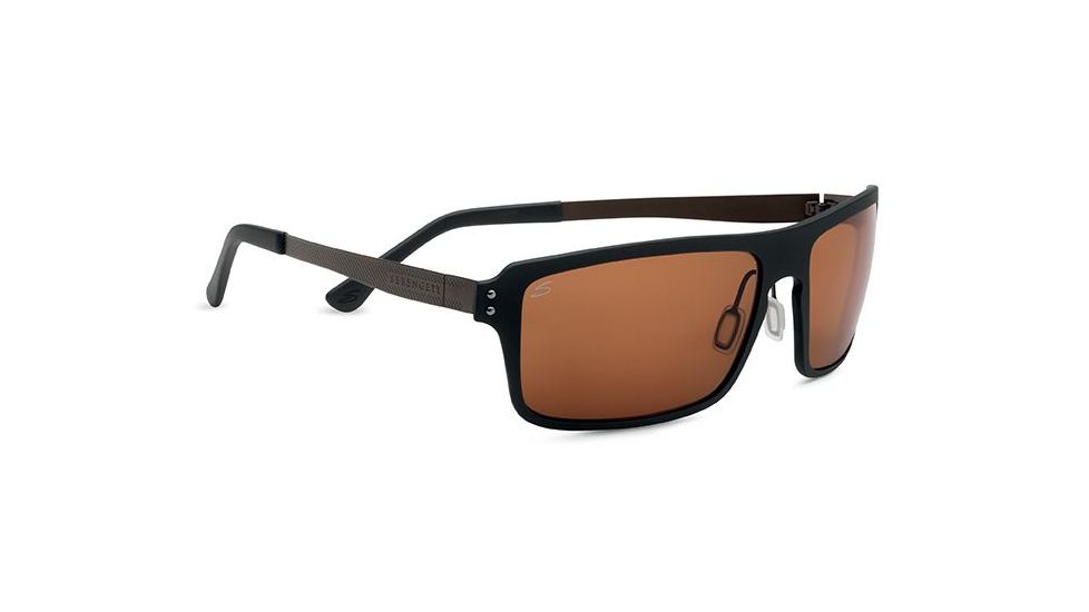 Serengeti Duccio Progressive Prescription Sunglasses, Satin Black Frame-7812PR