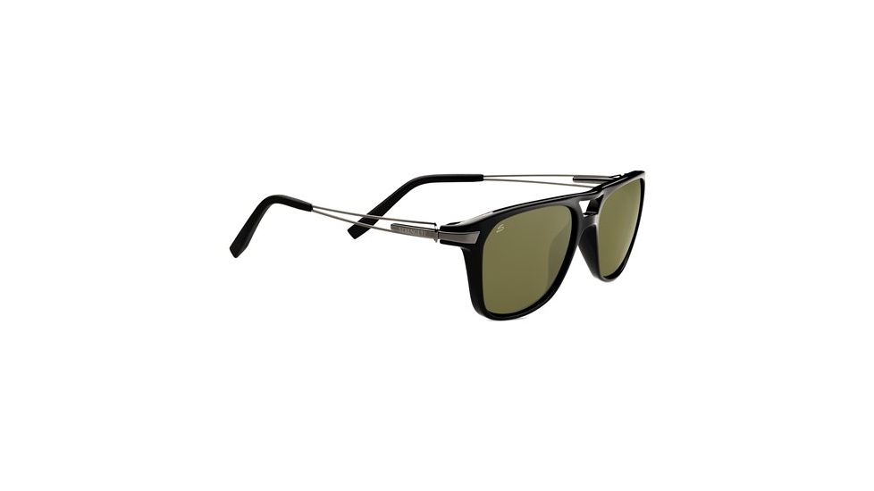Serengeti Empoli Sunglasses, Shiny Black 7762RX
