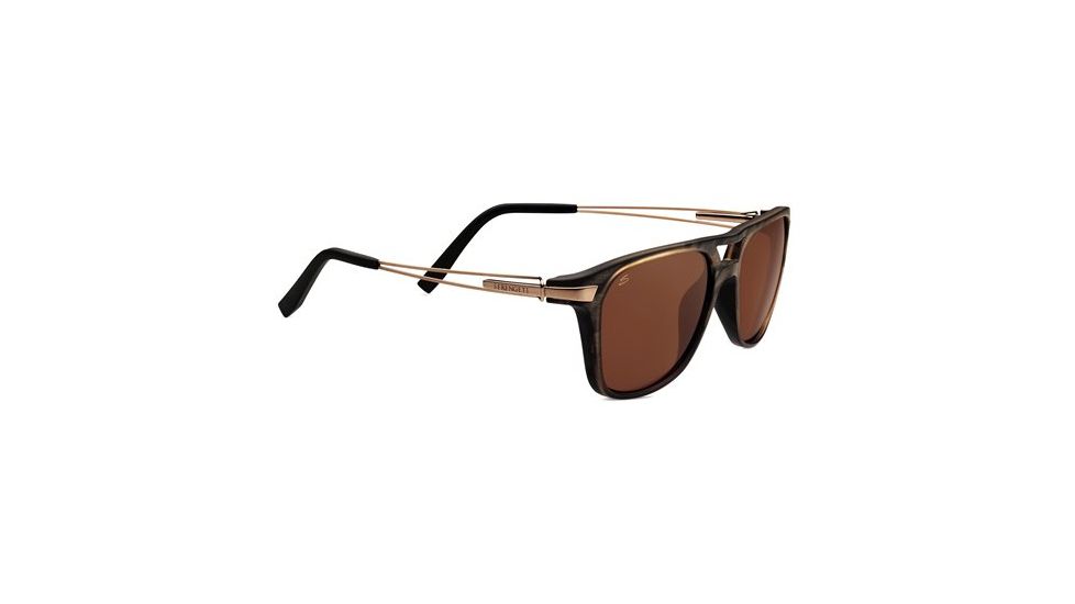 Serengeti Empoli Sunglasses, Brown Frost Fade 7763RX