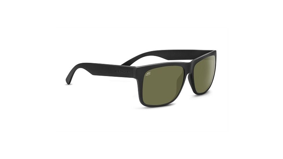 Serengeti Positano Single Vision Prescription Sunglasses, Satin Black Frame, 8370SV