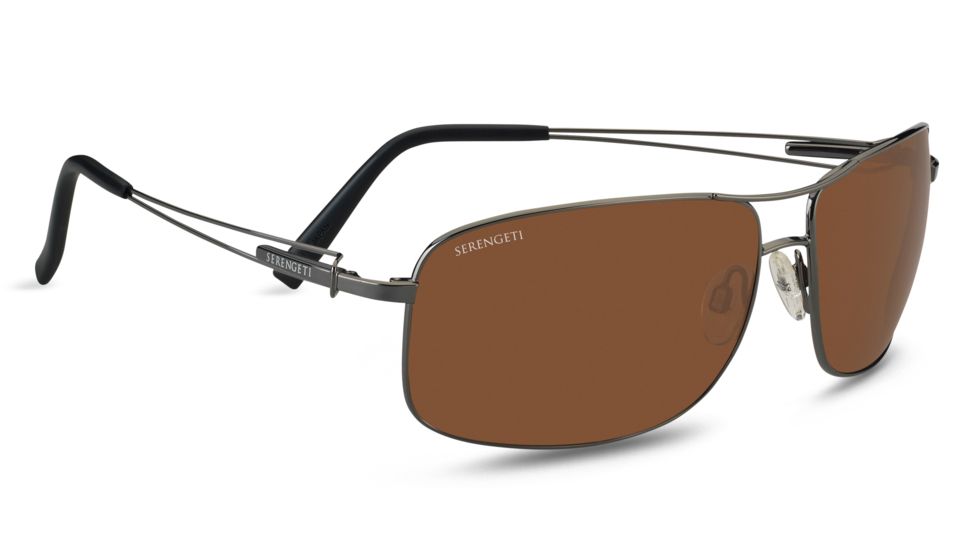 Serengeti Sassari Progressive Rx Sunglasses - Shiny Gunmetal Frame 7665