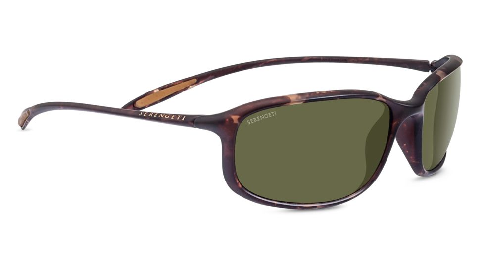 Serengeti Sestriere Sunglasses, Satin Dark Tortoise Frame, Polar PhD 555nm Lens, 8108