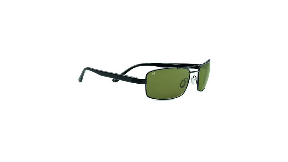 Serengeti Tosca Single Vision Prescription Sunglasses, Satin Black/Black Tortoise Laser Frame-7797SV