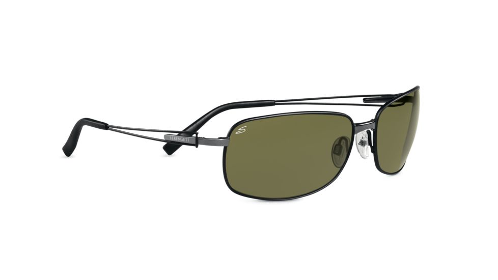 Serengeti Trieste Sunglasses - Gunmetal w/ Black Tannery Frame, 555nm Polarized Lenses 7671