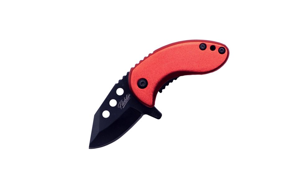 Shadow Cutlery Flickster Knive , 1-3/4in Stainless Steel Blade, Red, SH2010RD