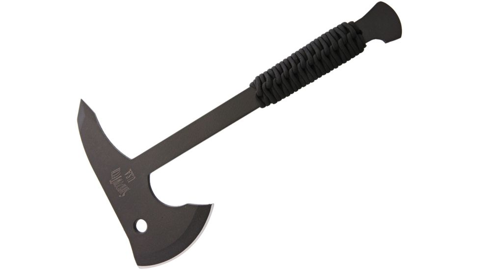 Shadow Tech Shadow Hawk Axe, 7in, Black, Paracord Wrapped Handle STK131BW
