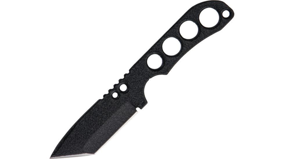 Shadow Tech Shadow Series Fixed Knife, Tanto, Black Finish, Plain Blade STK079