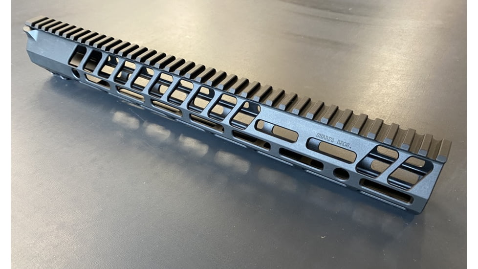Sharps Bros. Full Top Rail M-LOK Handguard, 15in, Black, SBHG05