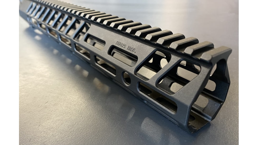 Sharps Bros. Full Top Rail M-LOK Handguard, 15in, Black, SBHG05